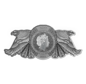2022 Hawk - Shadow Hunters 3 oz Silver Coin Obverse
