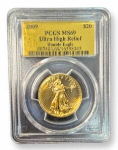 2009 $20 Double Eagle Ultra High Relief MS69 Obverse