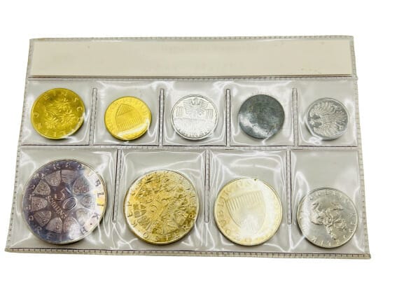 1971 Austria Silver Proof 9 coin Set