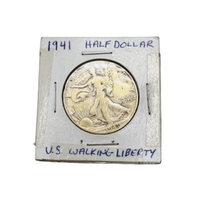 1941 American Walking Liberty Silver Half Dollar