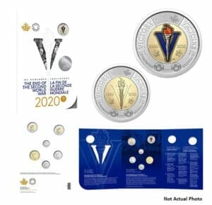 2022 75th Anniversary of the End of The Second World War Coin Set