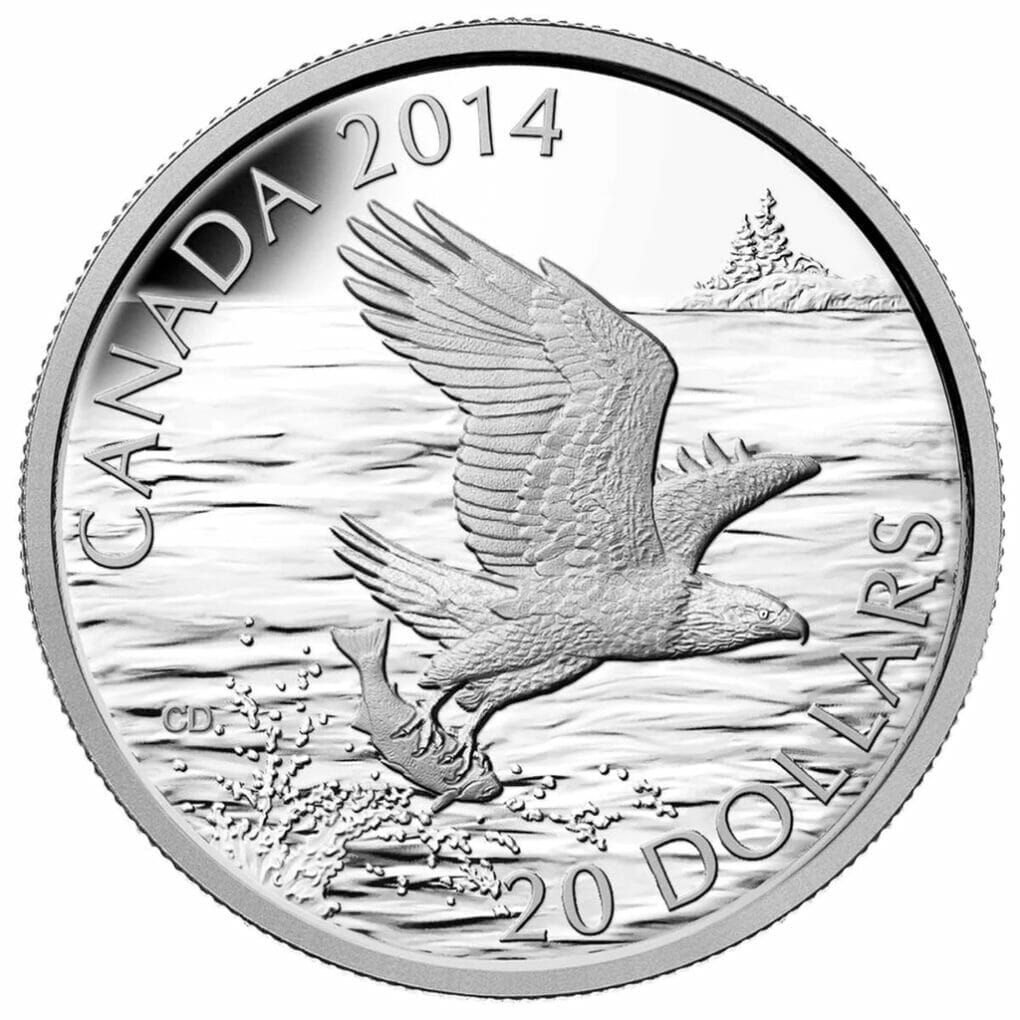 2014 $20 Bald Eagle Silver Coin 9999