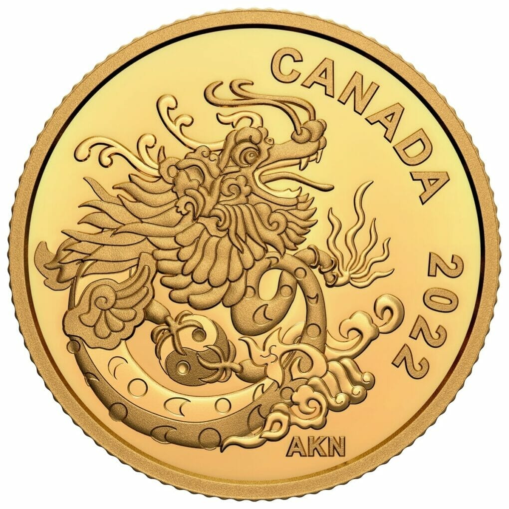 2022 $8 Earth Dragon Gold Proof Coin - 9999