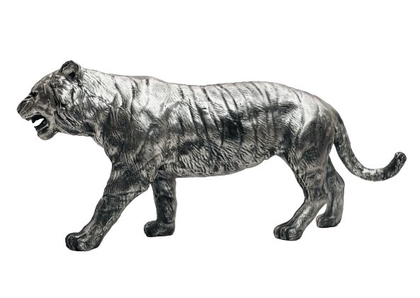 Tiger Silver Figurine