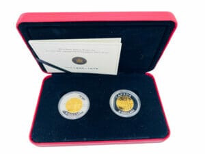 2005 $8 Commemoration of the Chinese Railway Workers Silver 2-Coin Proof Set - 9999