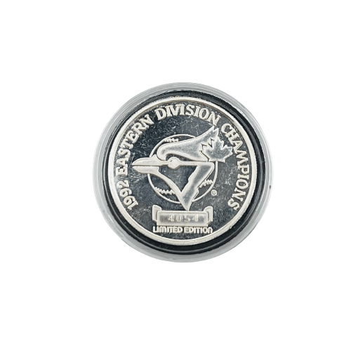 1992 Eastern Division Champions: Blue Jays Silver Proof Coin - 999