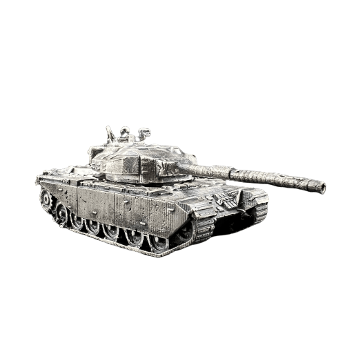 Tank Silver Figurine