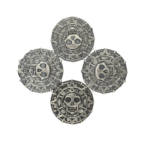 Pirate Treasure Silver Coin
