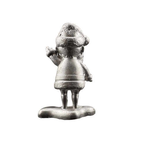 Santa Silver Figurine