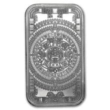 1oz Aztec Calendar Silver Bar - 999