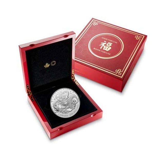 2024 $250 Lunar Year of the Dragon Silver Coin (Kilo) - 9999