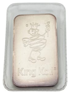1oz Johnson Matthey King Koil Silver Bar - 999