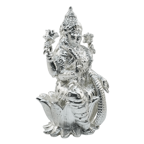 Laxmi Puja Silver Figurine