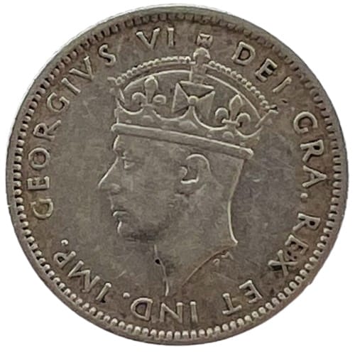 1942 10 Cent Newfoundland Silver Coin