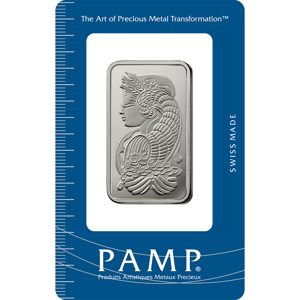 1 oz PAMP Suisse Lady Fortuna Platinum Bar