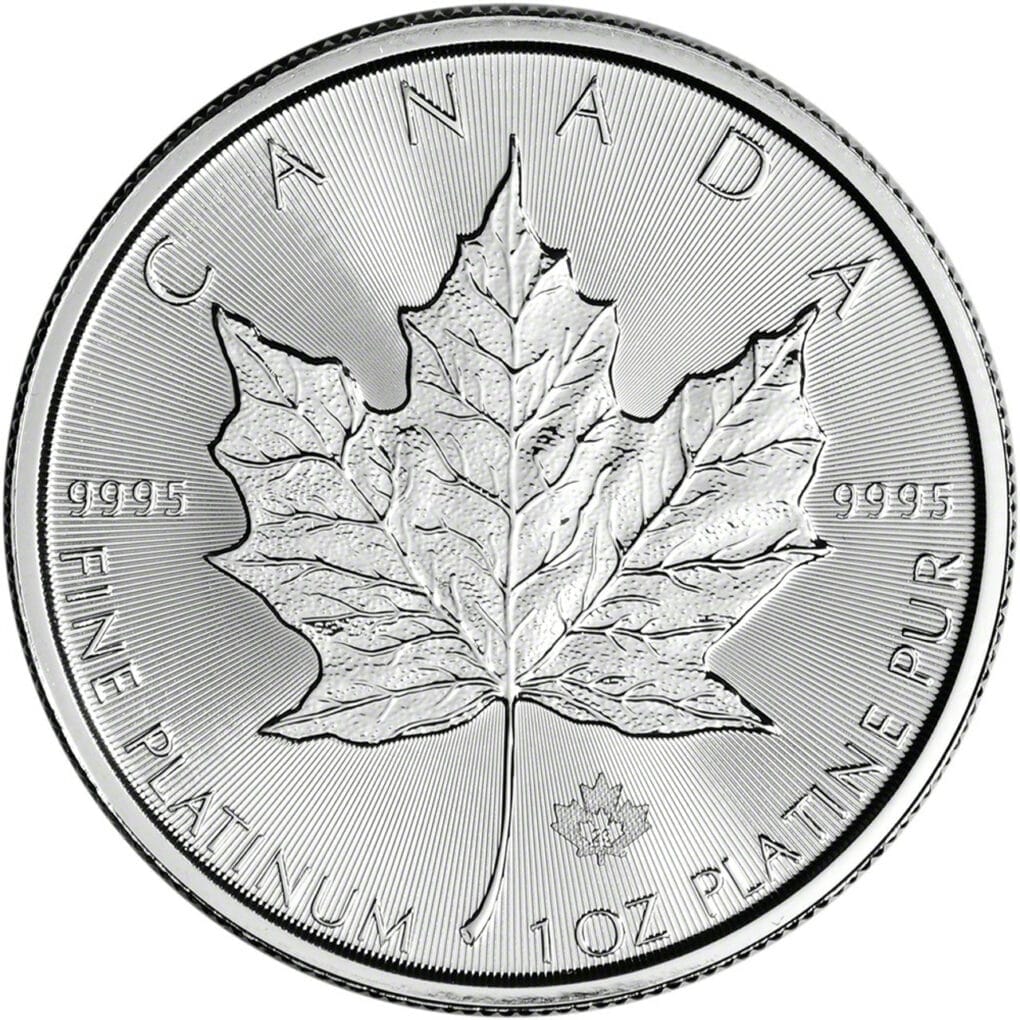 2023 1 oz Platinum Maple Leaf Tube - (10 Coins)