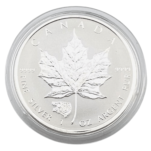 2016 $5 Silver Maple Leaf with Grizzly Bear Privy Mark - 9999