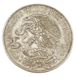 1968 25 Peso Mexico Olympics Silver Coin