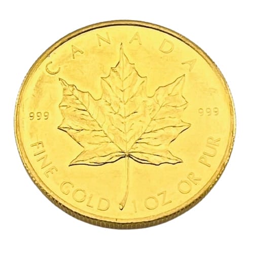 1979 1 oz Gold Maple Leaf - 999