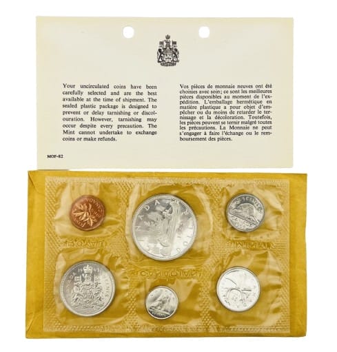 1965 $1 Voyageur Silver BU Set - Sealed