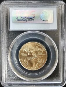2004 $25 1/2 oz American Eagle Gold Coin PCGS MS69 2 Back