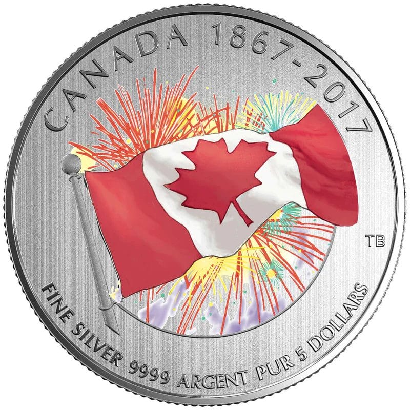2017 $5 Proudly Canadian Silver Coin - 9999