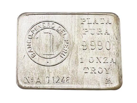 Vintage 1 oz Plata Pura Silver Bar - 999 (01246)