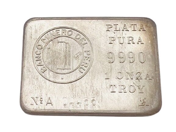 Vintage 1 oz Plata Pura Silver Bar - 999 (04455)