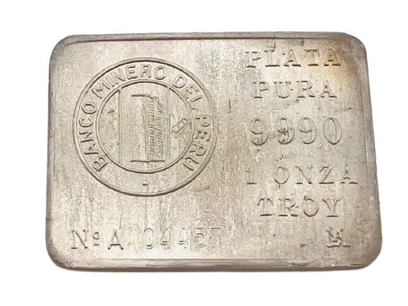 Vintage 1 oz Plata Pura Silver Bar - 999 (04457)