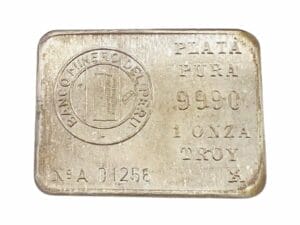 Vintage 1 oz Plata Pura Silver Bar - 999 (01256)