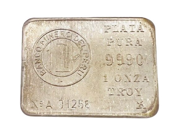 Vintage 1 oz Plata Pura Silver Bar - 999 (01256)