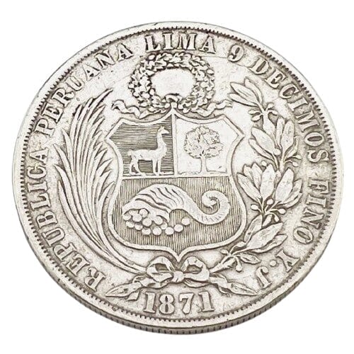 1871 1 Sol of Peru