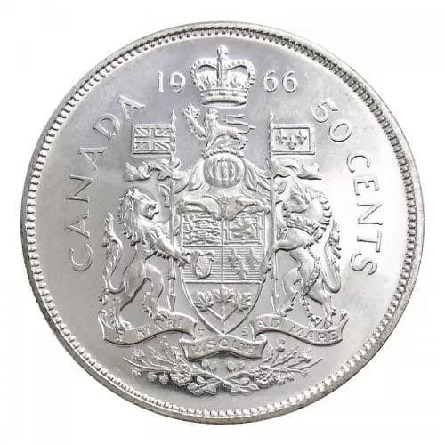 1920-1967 50 cents Canadian Silver Coin (Various Condition)