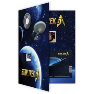 2016 25 cents Star Trek™: Enterprise Coloured Coin and Stamp Set