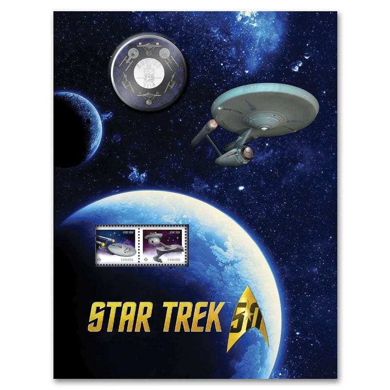 2016 25 cents Star Trek™: Enterprise Coloured Coin and Stamp Set