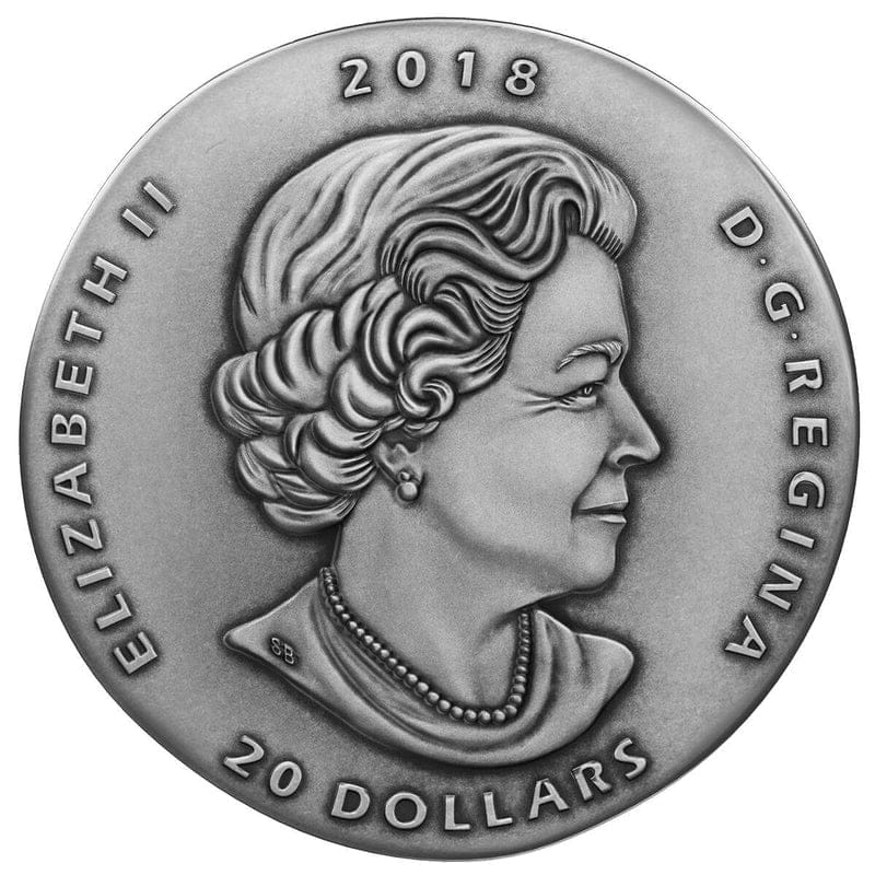 2018 $20 Ancient Canada : Marrella Silver Coin - 9999