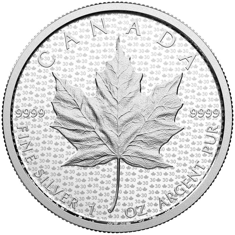 2018 $5 30th Anniversary of the Silver Maple Leaf Silver Coin - 9999