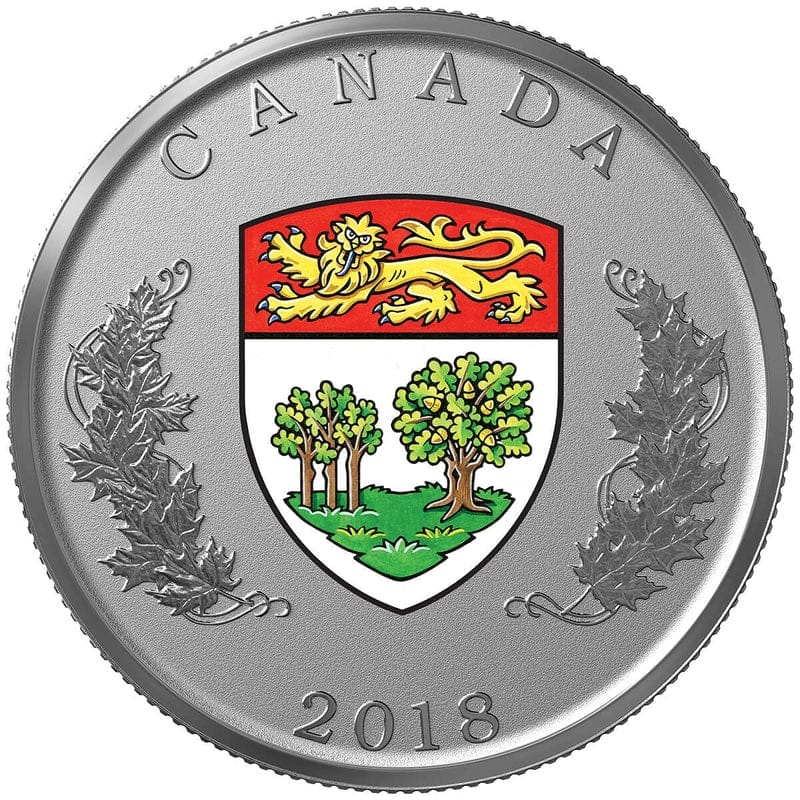 2018 Heraldic Emblems of Canada 14-Coin Silver Set - 9999