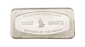 Singapore Airlines Limited Edition Silver Ingot - Taj Mahal