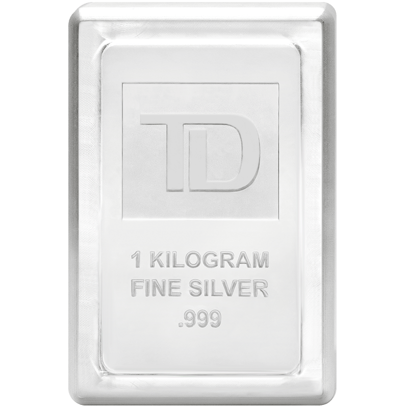 1 kilo TD Silver Stacker Bar - 999