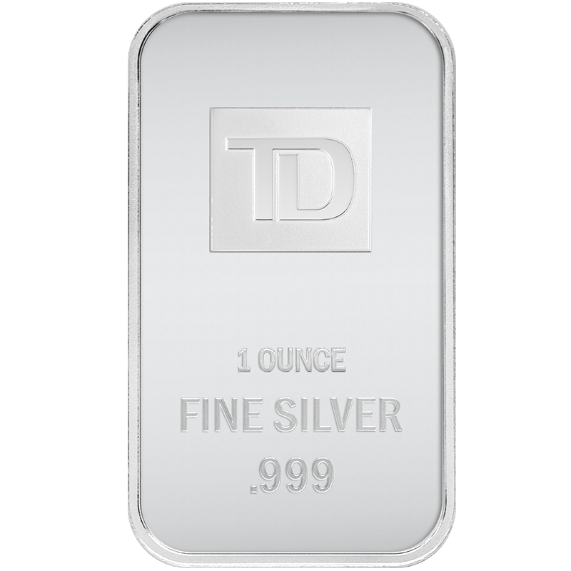 1 oz TD Bank Silver Bar - 999