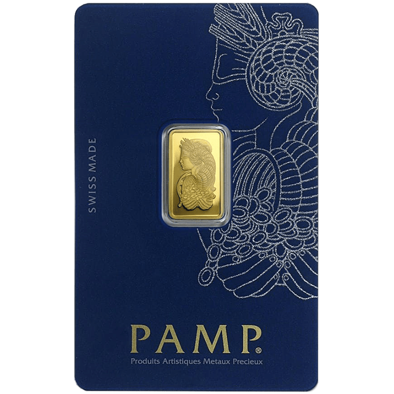 2.5 gram Pamp Suisse Lady Fortuna Gold Bar - 9999