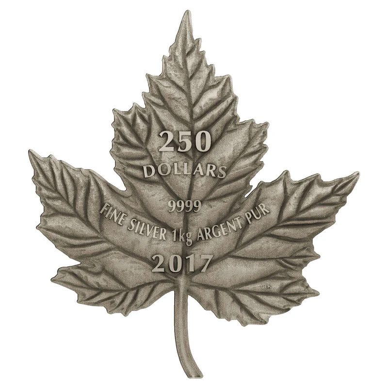 2017 1 Kilo $250 Maple Leaf Forever Silver Coin - 9999 (002/700)