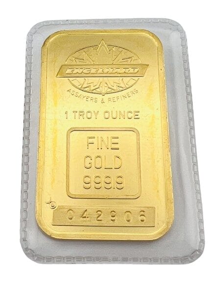 1 oz Vintage Engelhard Gold Bar - 9999 (042906)