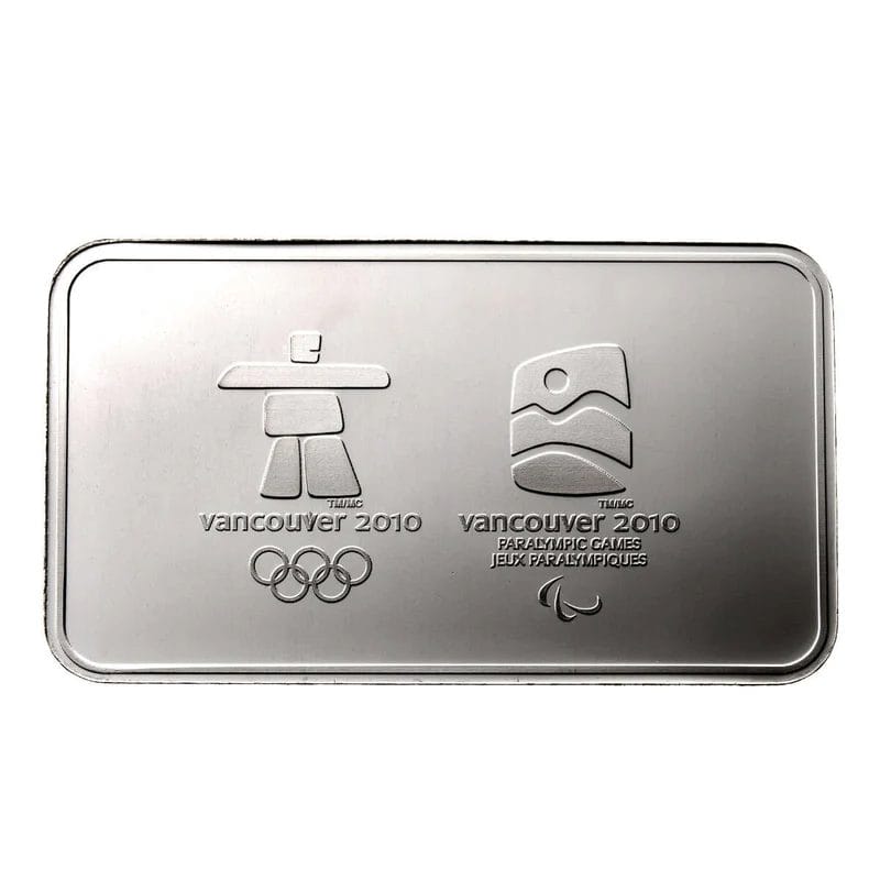 2010 25c Vancouver Olympics Sterling Silver Circulation Coin Set and Wafer