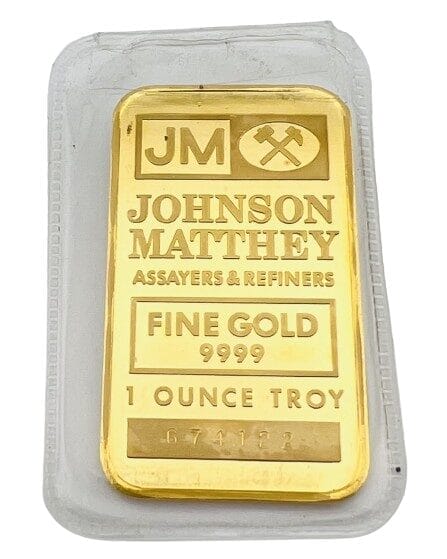 1 oz Johnson Matthey Gold Bar - 9999 (674122)