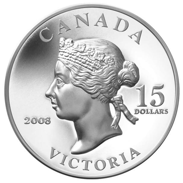 2008 $15 Vignettes of Royalty: Queen Victoria Sterling Silver Coin (1st Coin in Series)