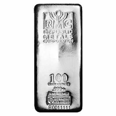 1 kilo Republic Metals Corporation Silver Bar - 999