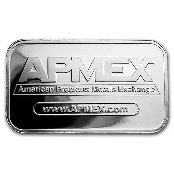 1 oz APMEX Silver Bar - 999