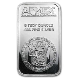 5 oz APMEX Silver Bar - 999